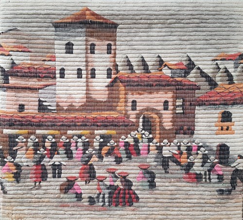 Arazzo peruviano tessuto - peruviano, a