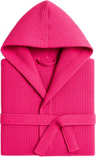 Accappatoio Nido D'Ape Donna E Accappatoio Nido D'Ape Uomo in Cotone Con Cappucc