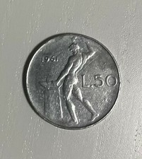 50 Lire 1961, perfette condizioni, dalla mia collezione personale. 