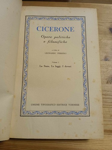 Cicerone opere politiche e - -opere,