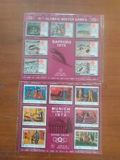 Sapporo + Monaco 1972-Serie Complete Francobolli OLIMPIADI INVERNALI ed ESTIVE-