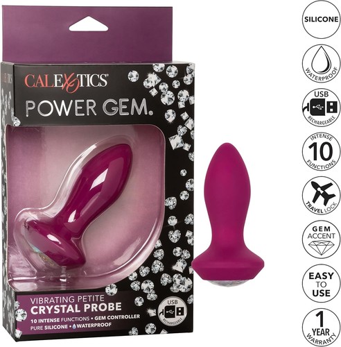 Power gem plug anale - vibro, 9,5