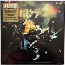 Kiss alive 2xlp - kiss, white/gold