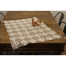 CENTRO ECRU' AD UNCINETTO 61x80 cm ca.