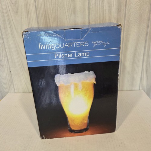 Lampada vetro birra vintage
