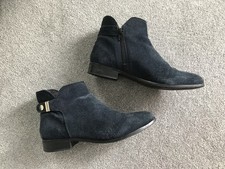 Stivaletti donna John Lewis blu in pelle scamosciata taglia 6