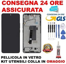 DISPLAY AMOLED FRAME ORIGINALE XIAOMI REDMI NOTE 13 PRO 5G 2312CRAD3C TOUCH NERO