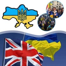 Spilla con cartolina Ucraina