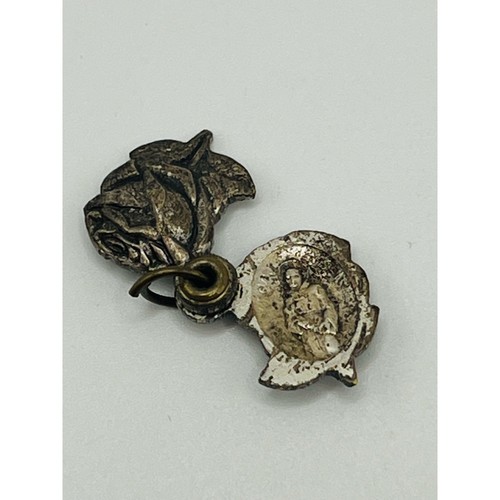 Charm medaglia rosa cattolica - charm,
