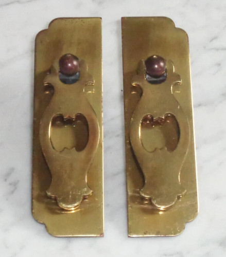 Pomelli goccia in ottone - a,
