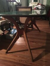 Tavolo rettangolare con 6 sedie legno design vintage