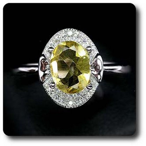 Anello citrino argento 925 - anello,