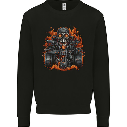 Maglione felpa bambini skull - maglione,