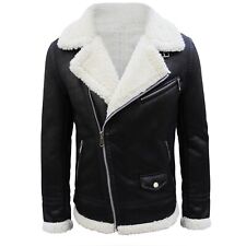 Giubbotto Uomo Invernale Imbottito Con Pelliccia Montone Casual Giubbino VEQUE