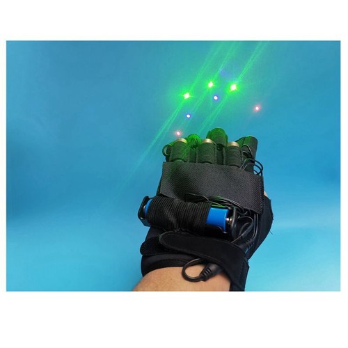 Guanti laser colorati - , verdi