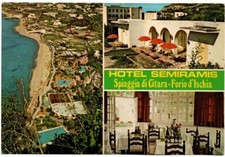 Cartolina 1534. Campania. Napoli. Ischia. Forio. Hotel Semiramis. Spiaggia
