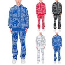 Victorious Uomo Bandana Stampa Pullover Cargo Svasato Pile Set ST890