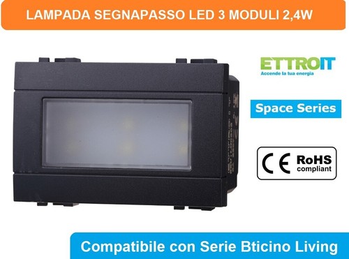 Lampada led segnapasso - led, 3