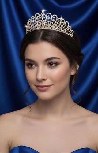 Diadema lusso cristallo dorato