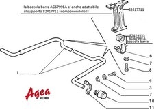 BOCCOLA RINFORZATA BARRA STABILIZZATRICE POST. LANCIA DELTA 4WD - INT. - EVO