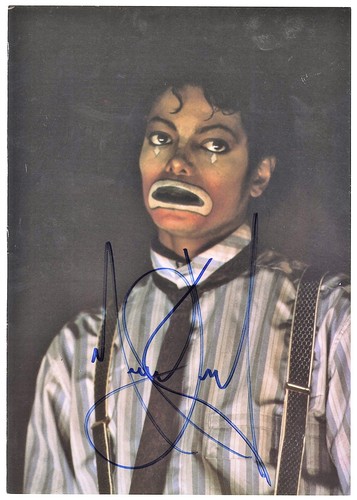 Michael jackson signed clown - michael,