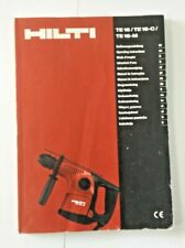Hilti Manuale Istruzioni Operative Te 16 Te 16-C Te 16-M  Usato Multilingue