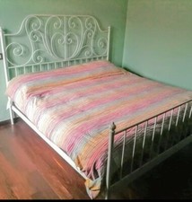  letto in ferro pieno forgiato e battuto a mano testiera + pediera  mod  977