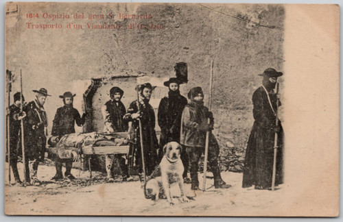Cartolina ospizio del gran - ospizio, s