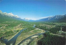 Canmore The Bow River foto aerea