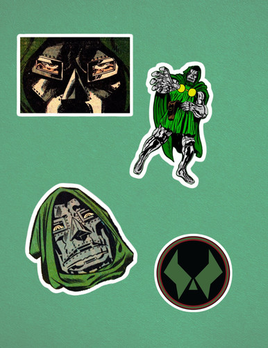 Doom 4pc sticker pack - doom,
