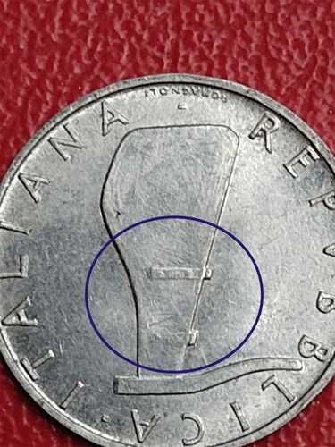 Moneta lire delfino 1977 - moneta, 5
