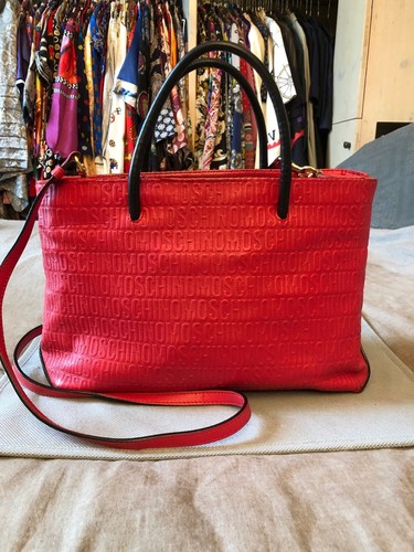 Moschino lusso pelle borsa - moschino,