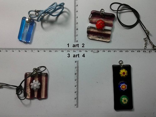Collana ciondolo murrine - collana,