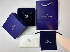 Collana cigno nero Swarovski