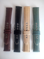 CINTURINO IN CORDURA CON FORATURA IN METALLO MOD. HAMILTON KHAKI 18 - 20 - 22 MM