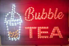 Insegna Luminosa a Led Con Scritto Crepes Con Logo 65x35