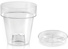 Vaso trasparente porto con - trasparente, "porto"