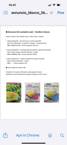 Libri scolastici usati - , –
