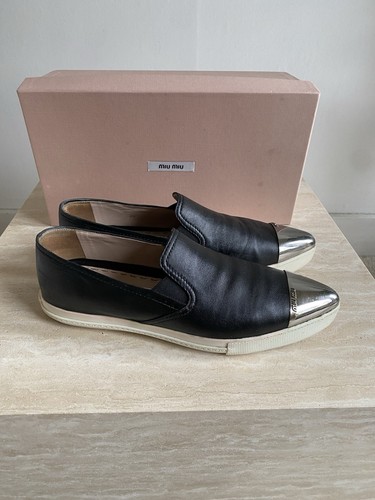 Sneakers miu pelle nera - sneakers,