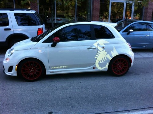 Grande adesivo auto fiat 500 - adesivo,