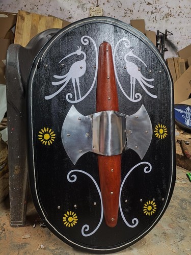 Larp warrior ovale legno - warrior, 30''