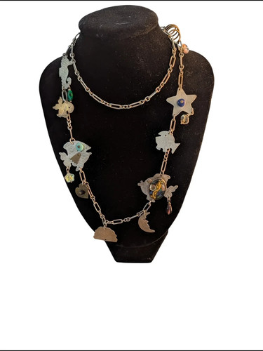 Collana stravagante argento