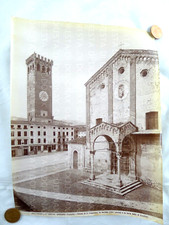 ANTICA FOTOGRAFIA 1890 FOTO VINTAGE BASSANO DEL GRAPPA VICENZA ARTE STORIA 26X20