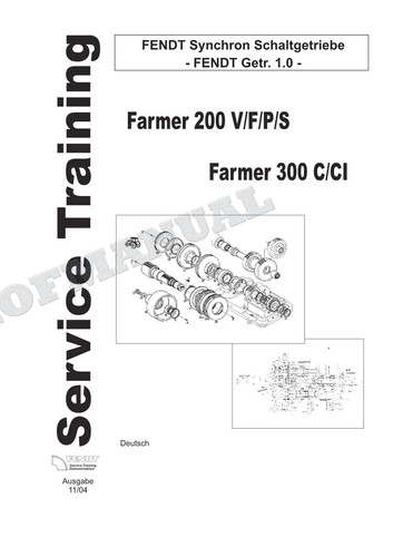 Fendt farmer 200 s 300 - 200, v/f/p/s