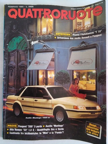 Quattroruote 352 1985 austin - quattroruote,