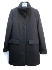 Cappotto lana nera zara - in,