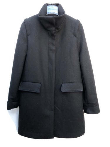 Cappotto lana nera zara - cappotto,