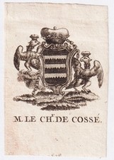 Exlibris cossé brissac - exlibris, cossé-brissac