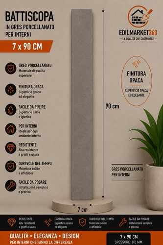1pz battiscopa cenere - 1pz,