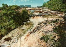 Edo Bolivar (Venezuela) 4 cart, Caida del Rio Canaima, Salto Llovizna Rio Caroni